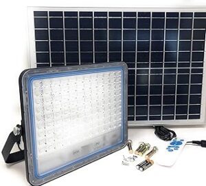faro a led con pannello solare 500w