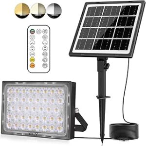 faro a led con pannello solare 500w