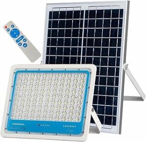faro a led con pannello solare 500w
